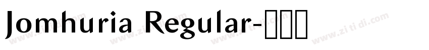 Jomhuria Regular字体转换
